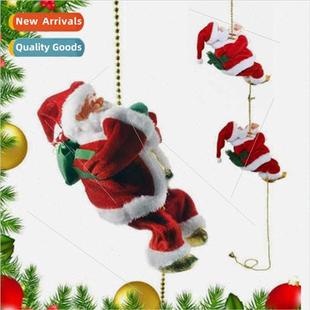 Fiber Optic Claus New Blu Santa Electric Beads 2023 Climbing
