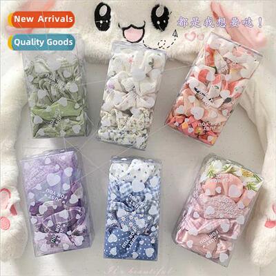 Tie headbKorea large intestine hair circle set set cute pig