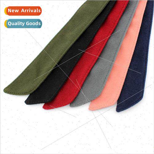 Double-sided tweed bow tie tie hch round buckle women coat f