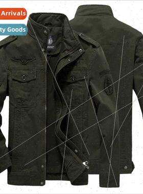 M-6XL oversized 2022 fall winter new men jackets milary work