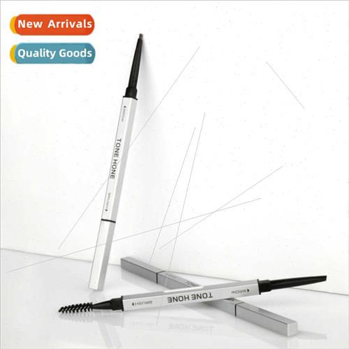 small silver bar quad fine pencil dual-ended triangular eyeb
