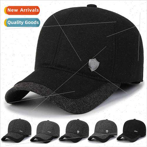 new hat men winter warm baseball cap casual cotton cap outdo