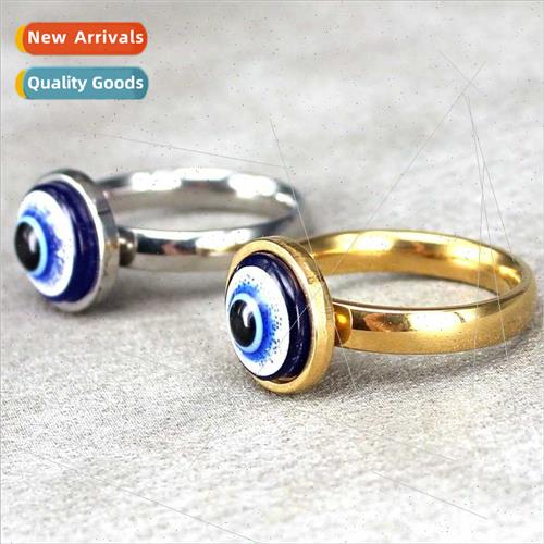 Devil Eye Tanium Steel Ring Hip Hop Devil Eye Stainless Stee