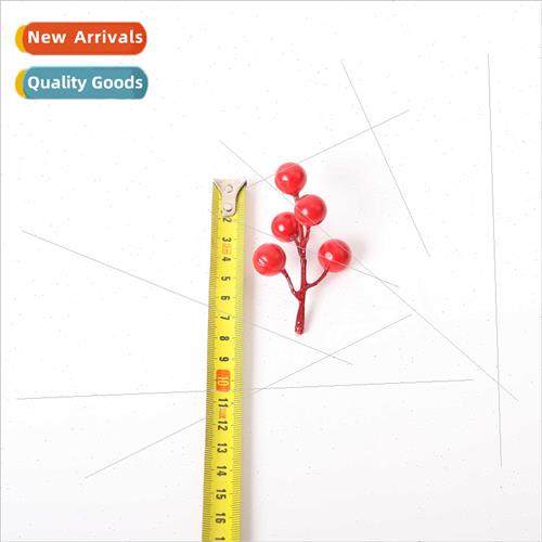 Christmas decorations branch insert simulation red berries c