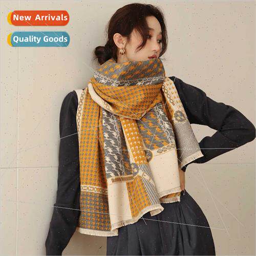 Korean  thousbirds fashion faux cashmere warm scarf female d