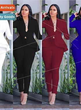 New Women Winter Womens Set Tracksu Full Sleeve Ruffles B