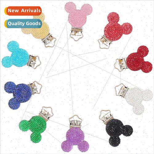 Pacifier Clip wh Mickey Head Drop Cord Accessory