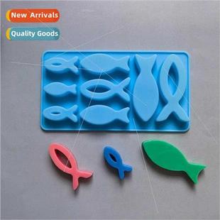 592 Chocolate Pudding Small Dessert Cake Fish Mold licone