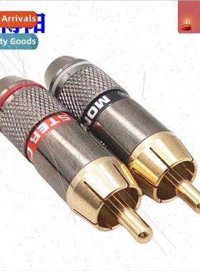 Copper gold-plated monster RCA audiophile audio signal cable