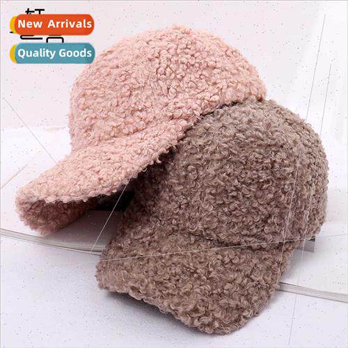 Plush hat female Autumn winter  alpaca velvet baseball cap K