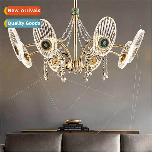 2022 new light luxury chandelier living room post-modern min