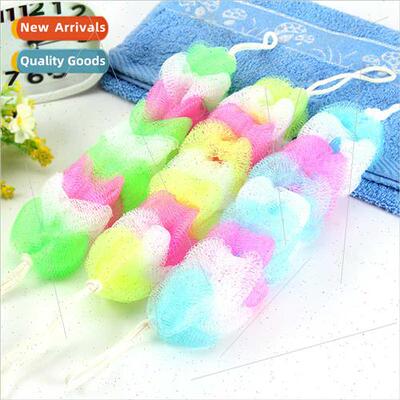 Colorful Bath Strips Colorblock Bath Balls Foaming Nets Bath