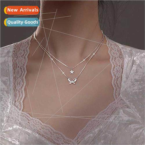 Glter diamond stacking collarbone chain female niche Korea e