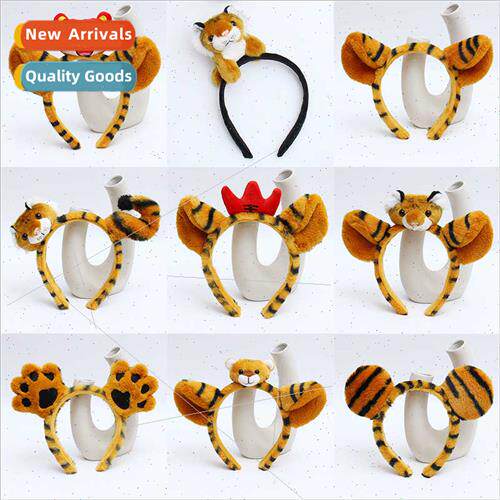 Cute New Year Eve headdress tiger hair bands small tiger ear