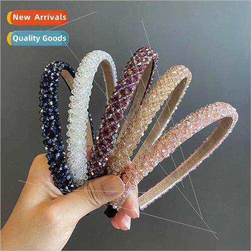 Crystal hair bands Korean not strangling head new hair bands