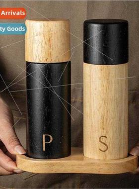 Oak Pepper Grinder Kchen Household ing Bottle Wooden Vintage