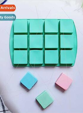 12 square 182 chocolate ice grid silicone mold cake candy pu