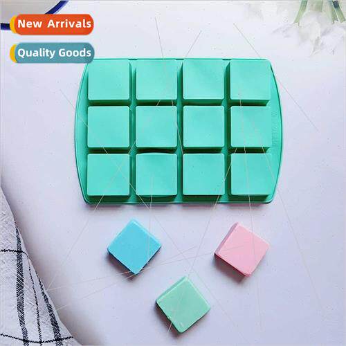 12 square 182 chocolate ice grid silicone mold cake candy pu