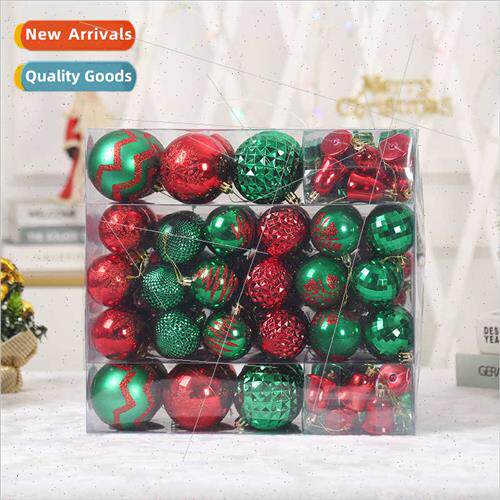 Christmas 116 Large Set Barrel Plated Plastic Christmas Ball