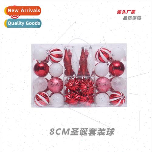 8cm/72pc Plastic Balls Christmas Decoration  Set Heterosexua