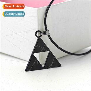 Anime game necklace retro triangle logo necklace Legend Zel