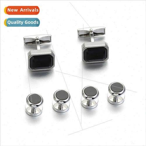 Cufflinks Fine black dress buttons Hundred dress cufflinks c