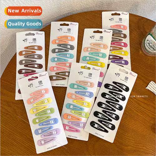 10pcs children frosted candy color BB clip girls color gradi