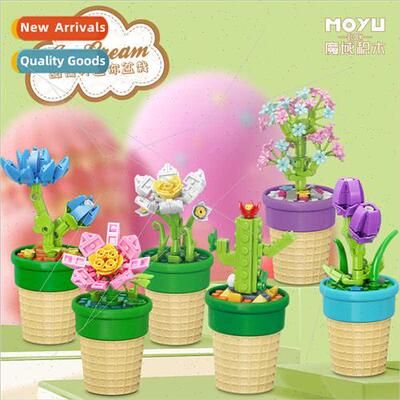 Building blocks flower China toys girls puzzle assembled ete