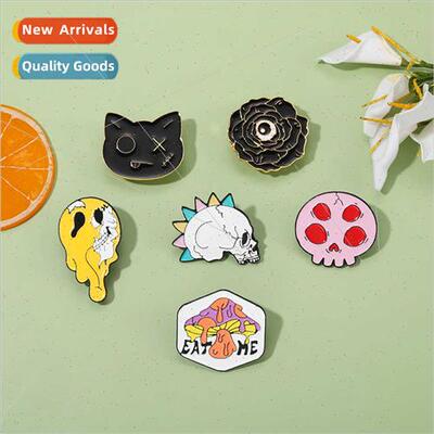 New creative cartoon Halloween poisonous mushrooms an eye bl