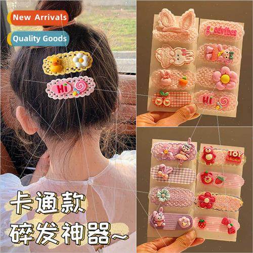 Children bow bangs paste hair accessories back head broken h