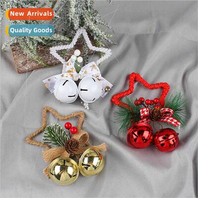 New Christmas pentagram bells accessories pendant diy Christ