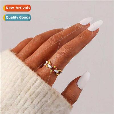 Europe fashion fashion niche stainless steel opening adjusta