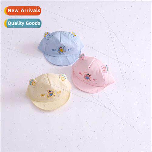 Baby hat spring fall thin infant duck tongue cap cute cotton
