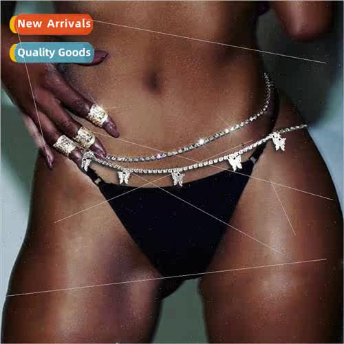 Butterfly Waist Chain shining rhinestone butterfly waist cha