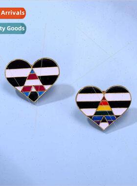 Cartoon stripes love flag series creative bag clothing hundr