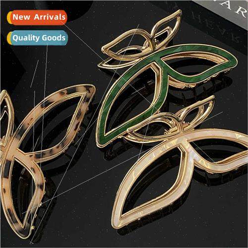 Acetate scrunchie clip metal hair volume hair scrunchie larg