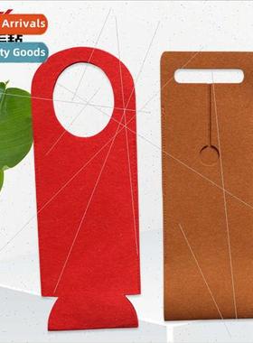 Wine  Wool Felt Wine Bag Glasses Bag  Hollow Out Packaging W