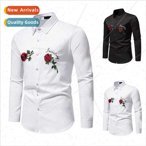 2023 Fall new  size men fashion nd rose embroidery casual lo