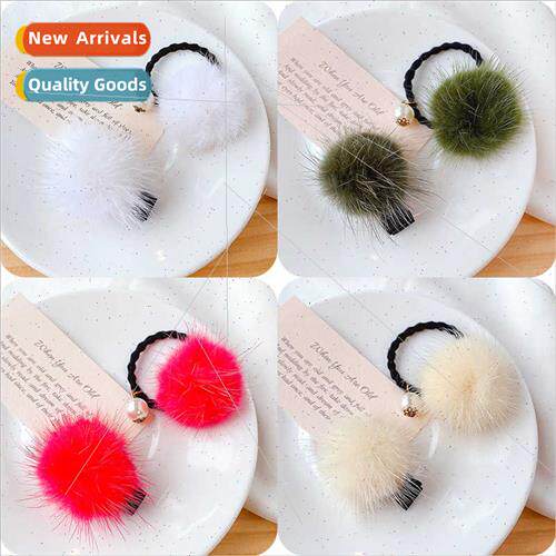 Children hair bands 2021 new plush cute rubber bands do not