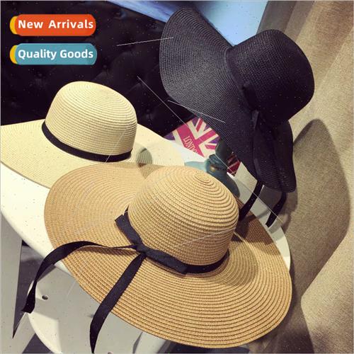 2016 hat female summer new beach sun hat foldable beach outi