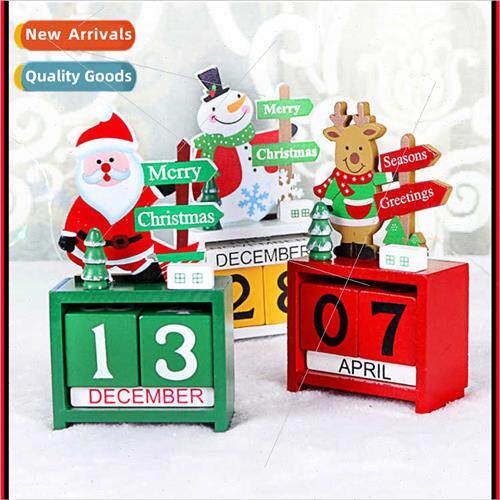 Wooden Creative Christmas Calendar Christmas Ornament Christ