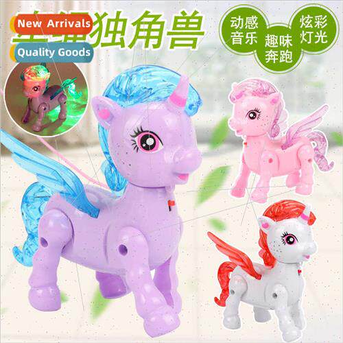 Electric leash unicorn shine wh music leash animal walking d