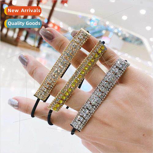 Korea retro rhinestone chain headband female simple ins hair