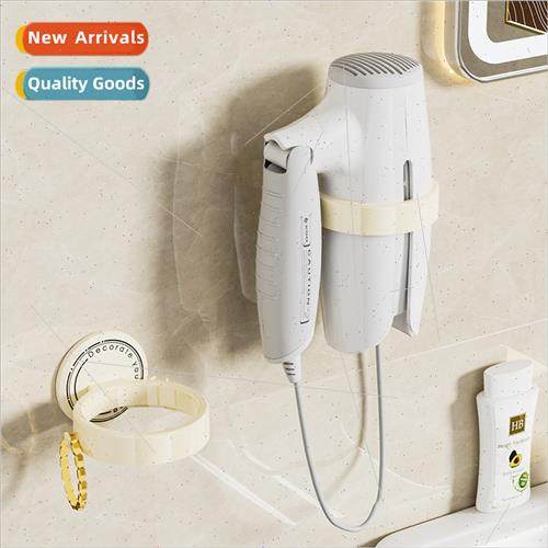 Hairdryer rack no punch wall mounted hair dryer holder bathr