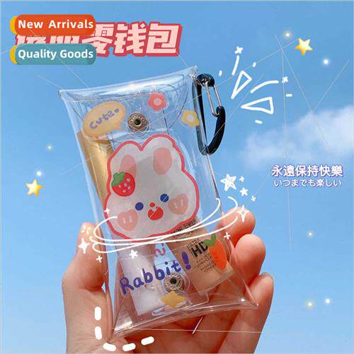 Cute mini coin purse bag transparent portable card bag coin