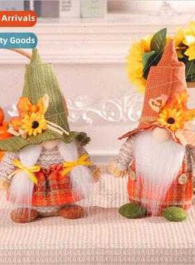 Thanksgiving Sunflower Faceless Doll Creative Rudolph Doll D