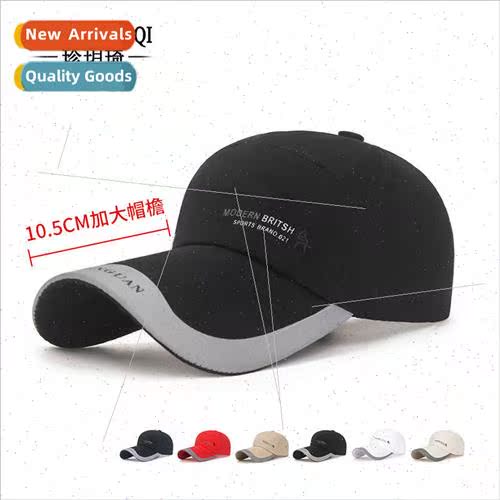 Hat men extended brim spring fall outdoor baseball cap summe
