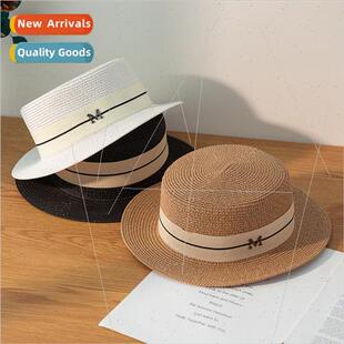 Women Straw Hats Panama Wide Brim Jazz Hat Summer Hat Ladies
