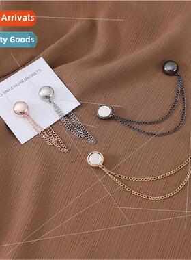 New round alloy magnet buckle light plate chain strong magne