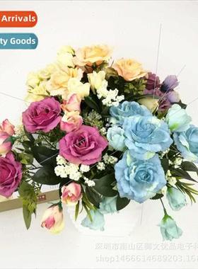 simulation flowers rose flowers fake flowers decorative orna